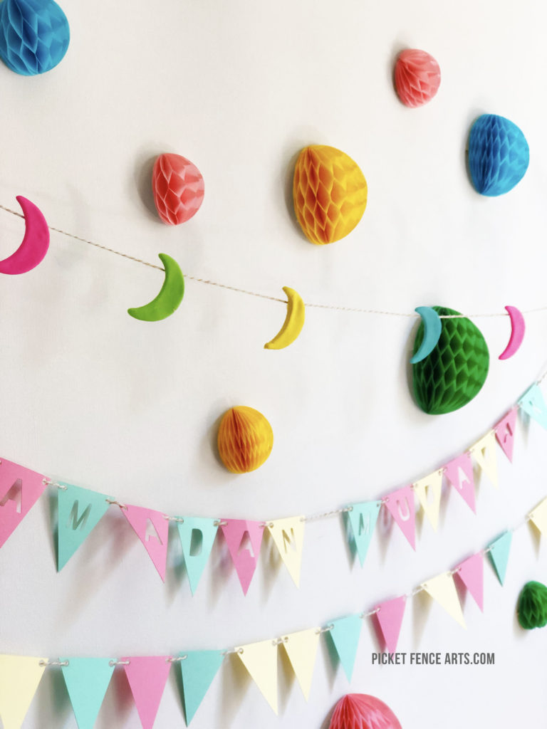 Polymer Clay Moon Garland