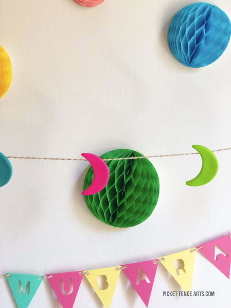 Polymer Clay Moon Garland