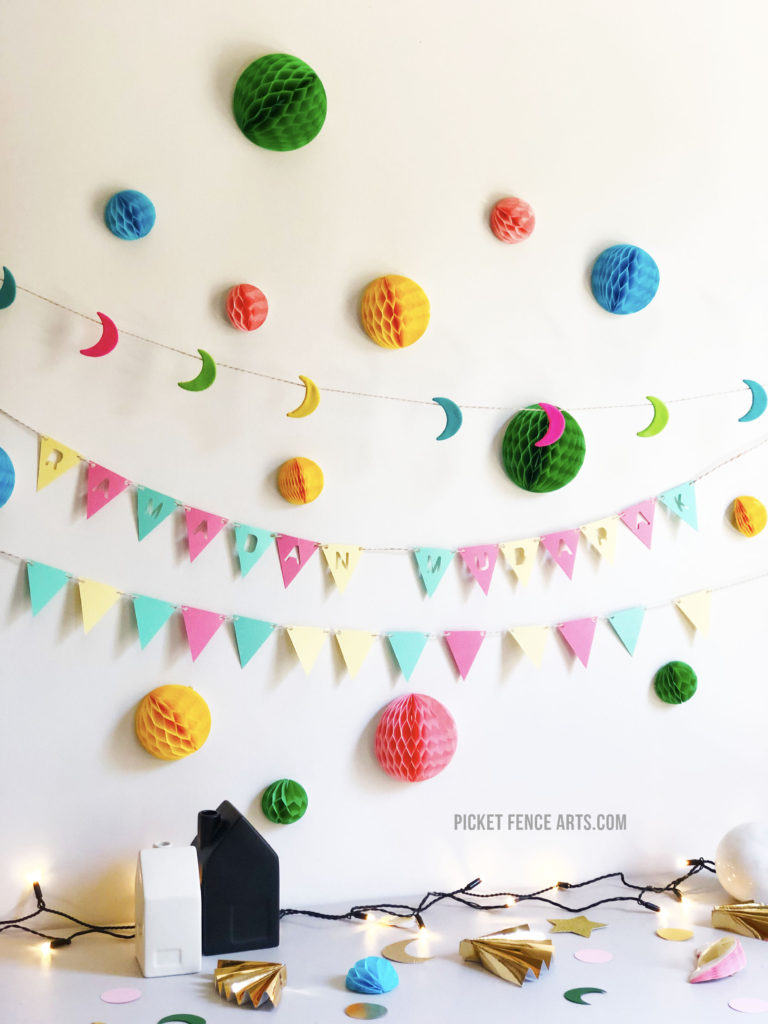 DIY Polymer Clay Moon Garland